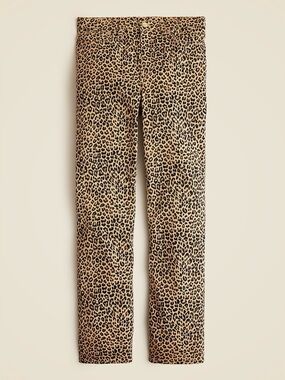 J. Crew|Leopard-Print straight leg jeans in Tan and Black,NWT size 32•••staple